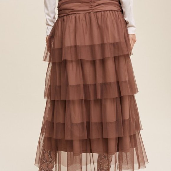 NEW - BECKY CINCHED MAXI SKIRT - Picture 2 of 7